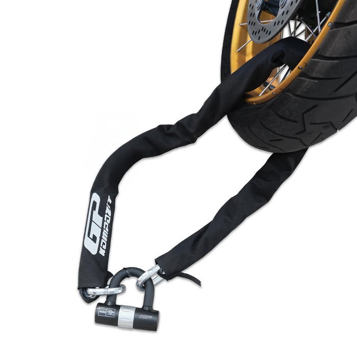 GP Kompozit Unbreakable Heavy Duty Security Chain For Motorcycle with 4 Keys (200cm Long / 13mm Thick) Motorbike, Bike, Generator, Gates