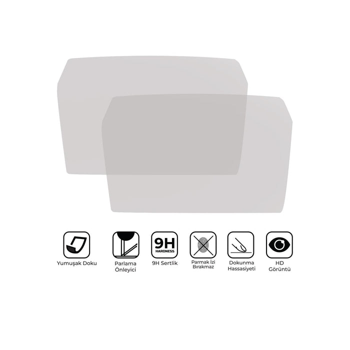 GP Kompozit 9H Nano Glass Dashboard Screen Protector Kit, Anti Glare, Ultra Slim, Hydrophobic Compatible For Voge SR3 2023-2024