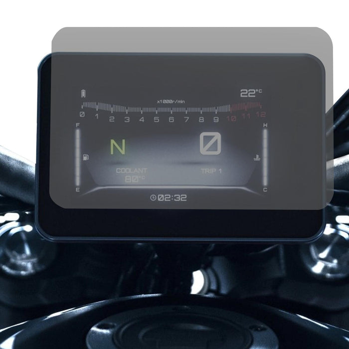 GP Kompozit 9H Nano Glass Dashboard Screen Protector Kit, Anti Glare, Ultra Slim, Hydrophobic Compatible For Yamaha MT-07 2023-2024