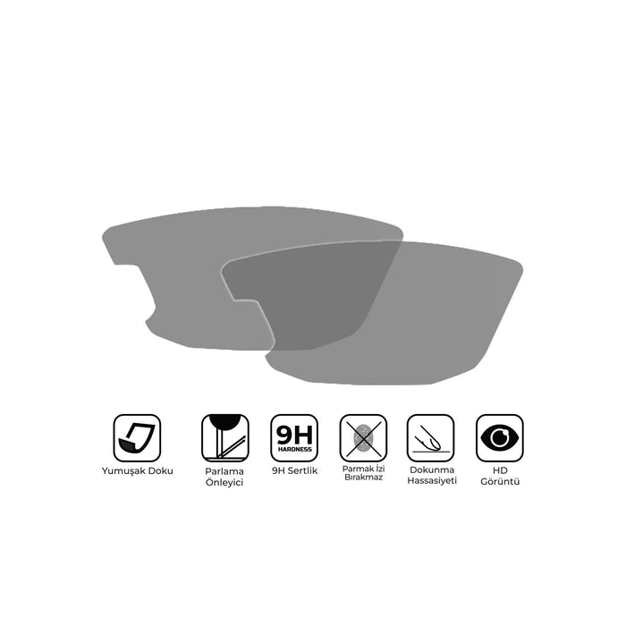 GP Kompozit 9H Nano Glass Dashboard Screen Protector Kit, Anti Glare, Ultra Slim, Hydrophobic Compatible For Hero DASH 125 2023-2024