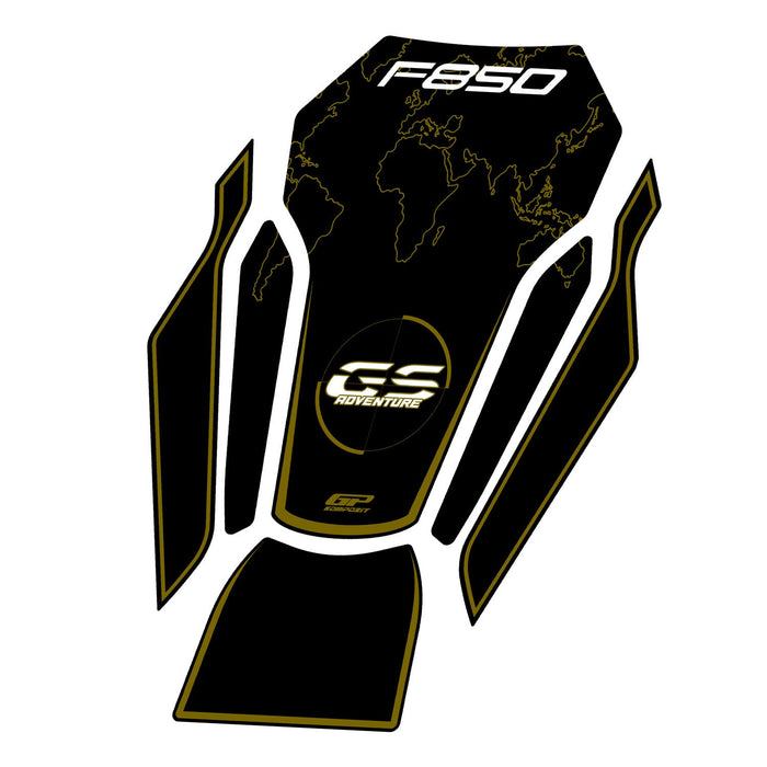 GP Kompozit Tank Pad Black Compatible For BMW F 850 GS 2018-2024