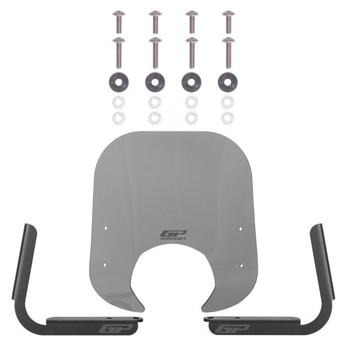 GP Kompozit Windshield Windscreen Smoked Compatible For Royal Alloy GP / GT 150 / 180 / 300 2022-2024