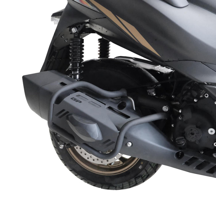 GP Kompozit Exhaust Guard Crash Bar Black Compatible For Zontes ZT250T-E 2024