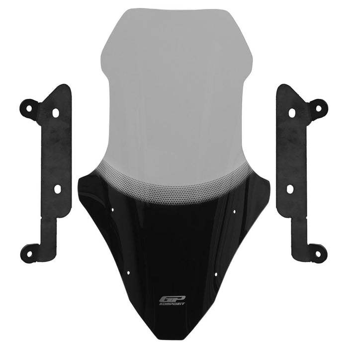 GP Kompozit Windshield Windscreen Smoked Compatible For Mondial Strada 125 2023-2025