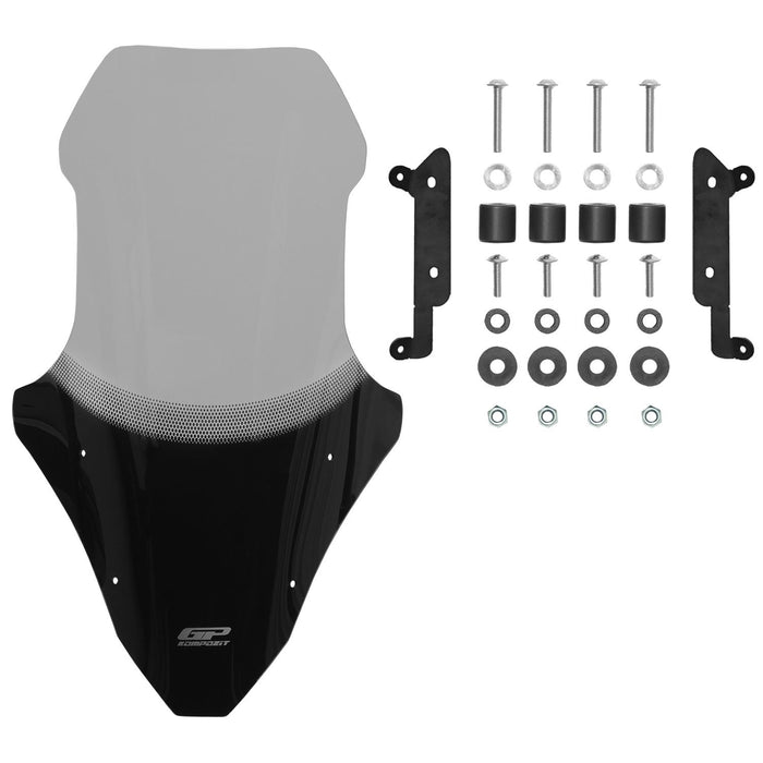 GP Kompozit Windshield Windscreen Smoked Compatible For Mondial Strada 125 2023-2025