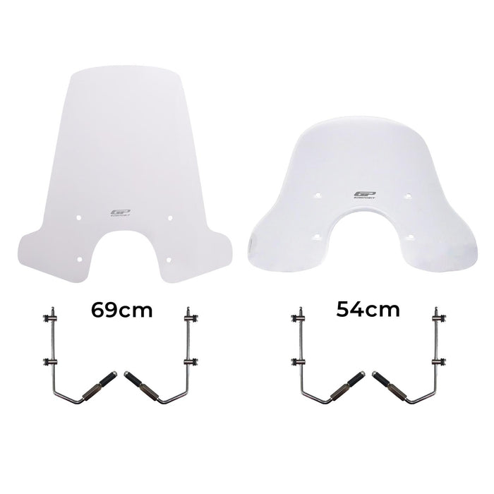 GP Kompozit Windshield Windscreen Clear Compatible For Vespa GTS 300 / GTS 150