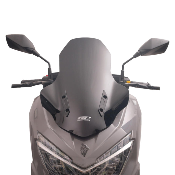 GP Kompozit Windshield Windscreen Black Compatible For Mondial Strada 125 2023-2025