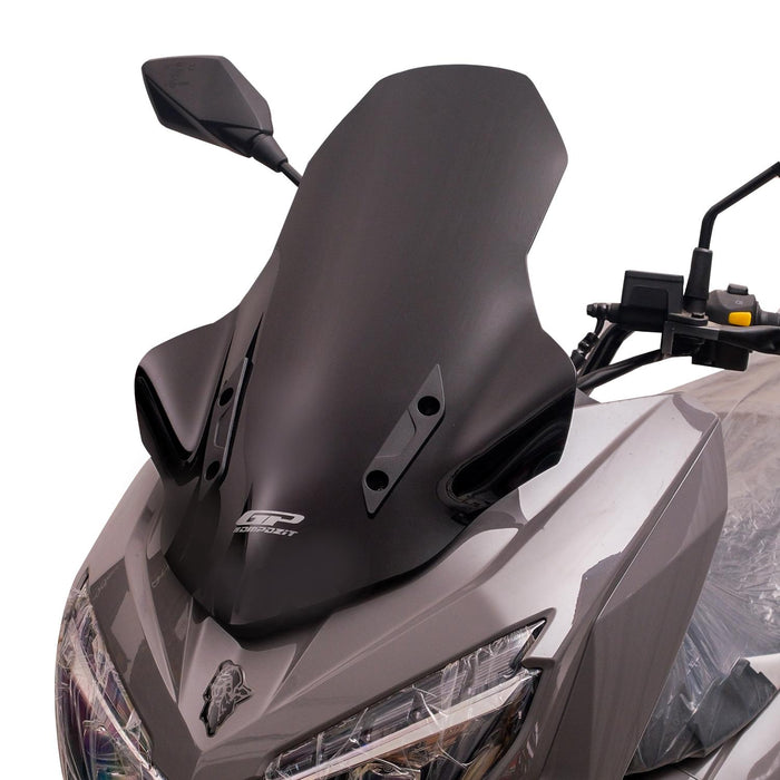 GP Kompozit Windshield Windscreen Black Compatible For Mondial Strada 125 2023-2025