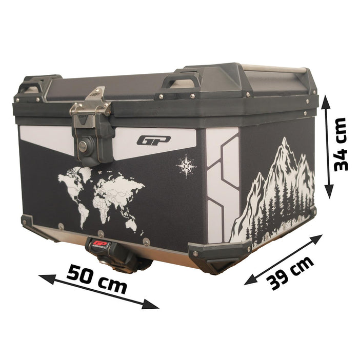 GP Kompozit Universal 45 lt Aluminum Motorcycle Top Case DSN04