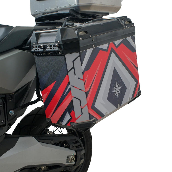 GP Kompozit Universal 40 lt x 2 Aluminum Motorcycle Pannier Sides Cases DSN10