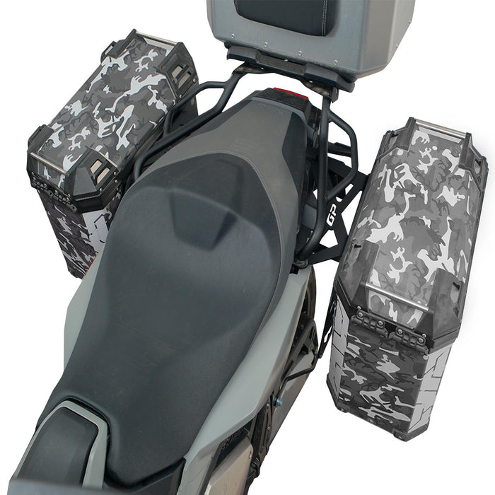 GP Kompozit Universal 40 lt x 2 Aluminum Motorcycle Pannier Sides Cases DSN01