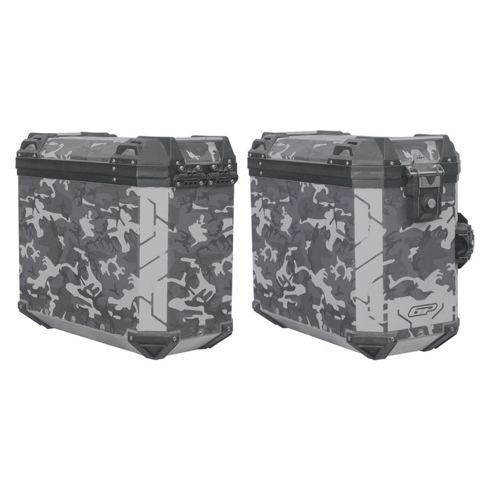 GP Kompozit Universal 40 lt x 2 Aluminum Motorcycle Pannier Sides Cases DSN01