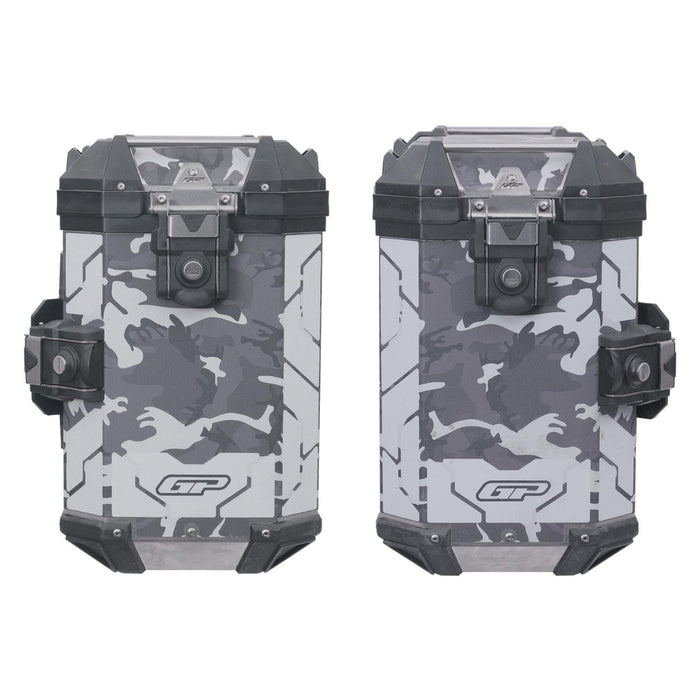 GP Kompozit Universal 40 lt x 2 Aluminum Motorcycle Pannier Sides Cases DSN01