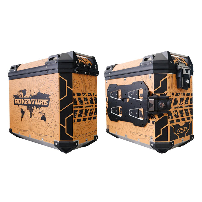 GP Kompozit Universal 40 lt x 2 Aluminum Motorcycle Pannier Sides Cases DSN03
