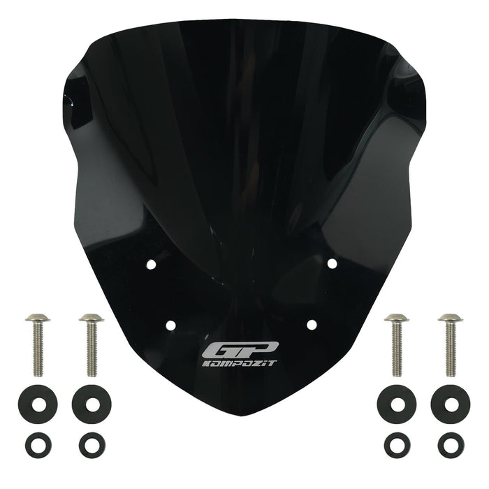 GP Kompozit Windshield Windscreen Black Compatible For RKS Arome 125 2021-2024