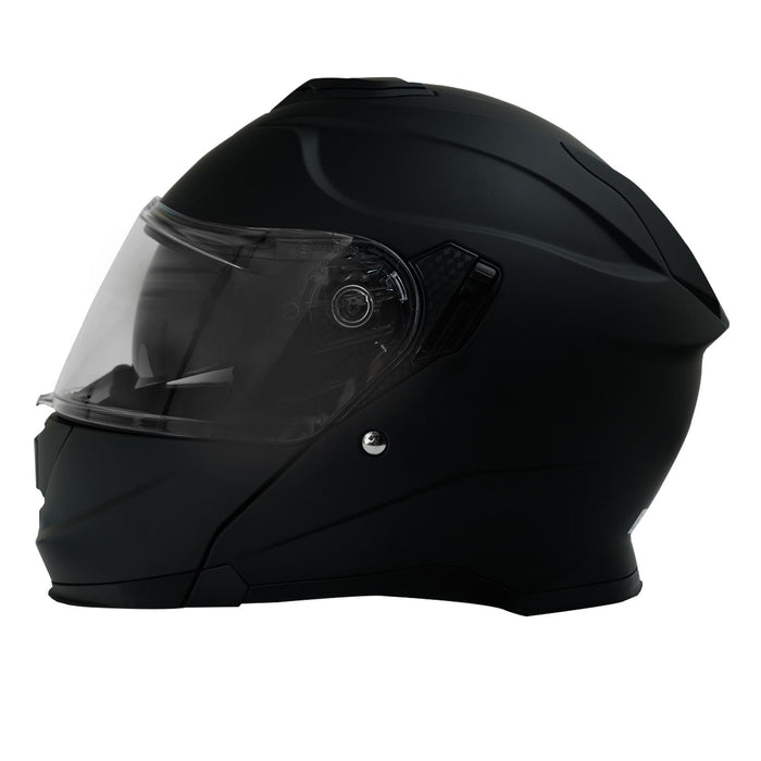GP Kompozit MY HELMET MKS002-B Modular Full Face Motorcycle Helmet with Race Spoiler and Flip Up Dual Visor ABS Shell Helmet ECE R 22.06 and DOT Approved