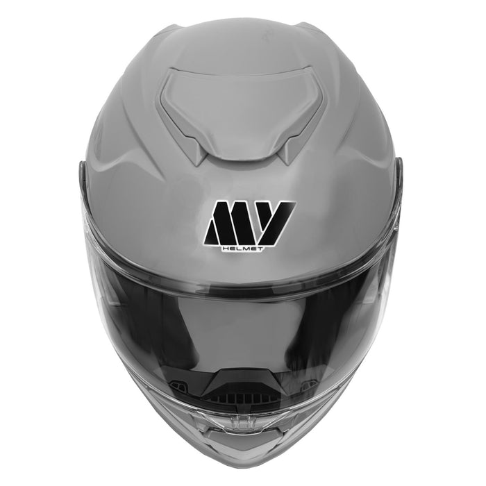 GP Kompozit MY HELMET MKS002-NG Modular Full Face Motorcycle Helmet with Race Spoiler and Flip Up Dual Visor ABS Shell Helmet ECE R 22.06 and DOT Approved