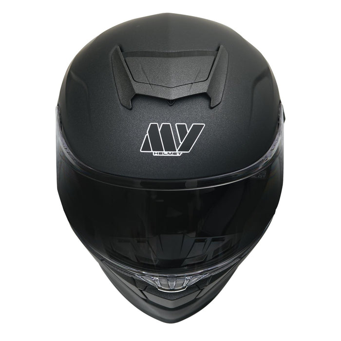 GP Kompozit MY HELMET MKS001-MG Full Face Motorcycle Helmet with Race Spoiler and Flip Up Dual Visor ABS Shell Helmet ECE R 22.06 and DOT Approved