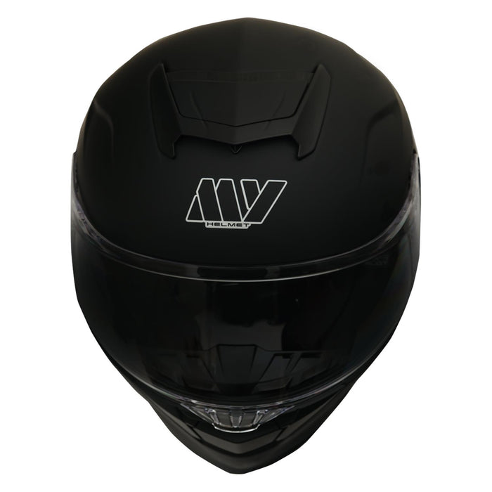 GP Kompozit MY HELMET MKS001-MB Full Face Motorcycle Helmet with Race Spoiler and Flip Up Dual Visor ABS Shell Helmet ECE R 22.06 and DOT Approved