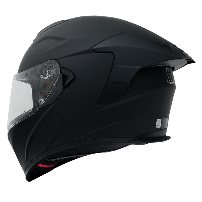 GP Kompozit MY HELMET MKS001-MB Full Face Motorcycle Helmet with Race Spoiler and Flip Up Dual Visor ABS Shell Helmet ECE R 22.06 and DOT Approved