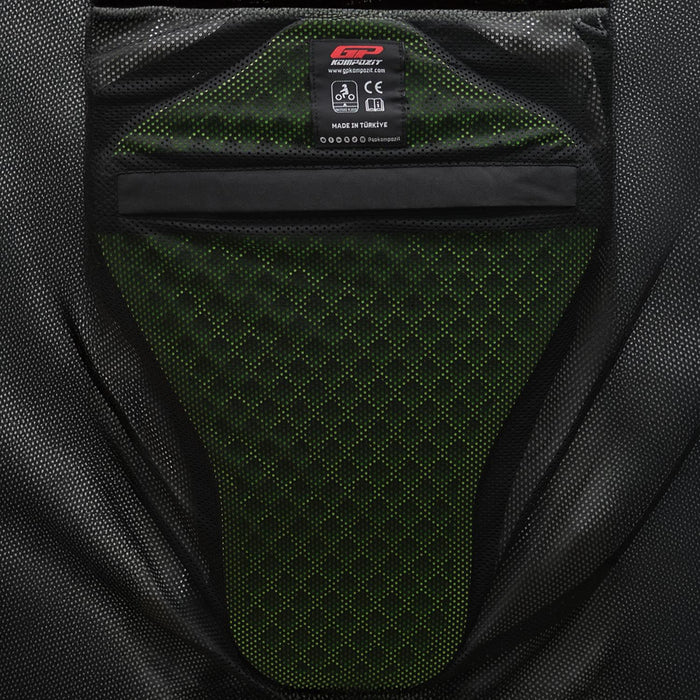 GP Kompozit MNTY001 Summer Motorcycle Jacket, Breathable Mesh Motorcycle Riding Jacket With CE Armored White