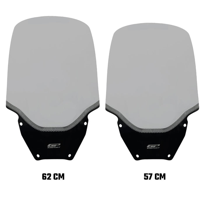 GP Kompozit Touring Windshield Windscreen Smoked Compatible For Honda Forza 250 / Forza 350 / NSS350 2018-2026