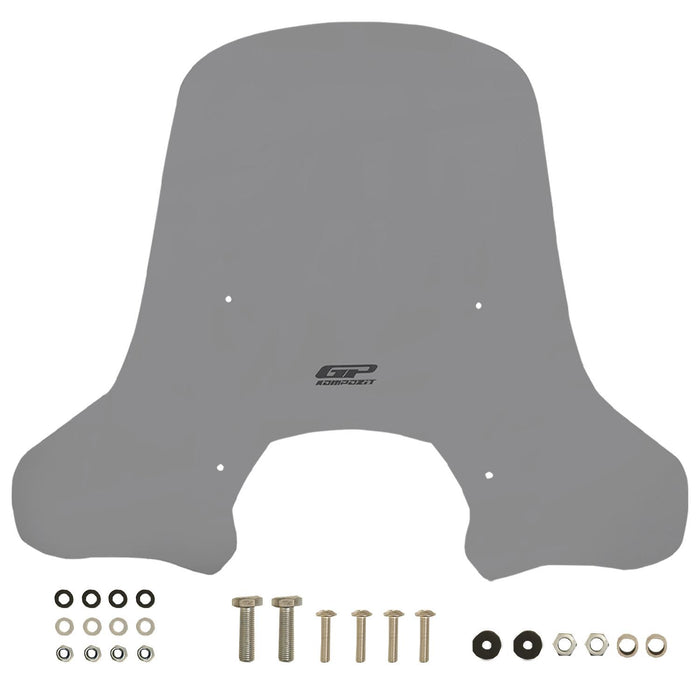 GP Kompozit Windshield Windscreen Smoked Compatible For Lambretta X300 2023-2024