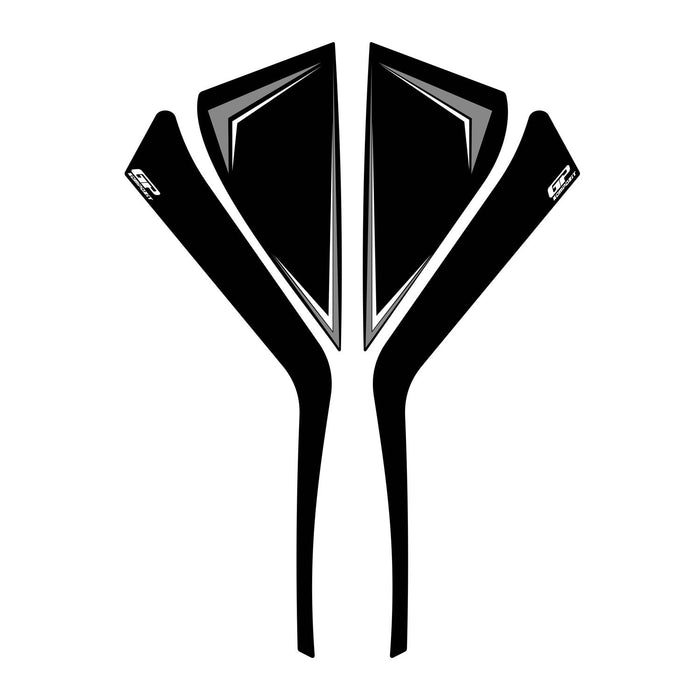 GP Kompozit Side Strip Tank Pad Gray Compatible For Honda PCX125 / PCX150 2025