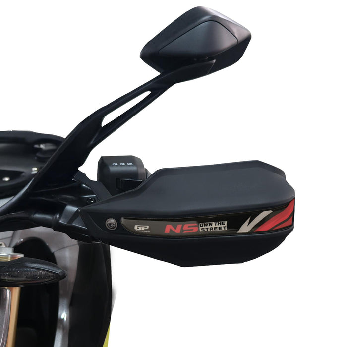 GP Kompozit Plastic Handguard Black Compatible For Bajaj Pulsar NS400Z 2025 2026