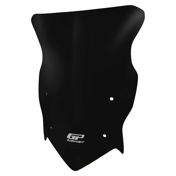GP Kompozit Windshield Windscreen Black Compatible For TVS Raider 125 2021-2025