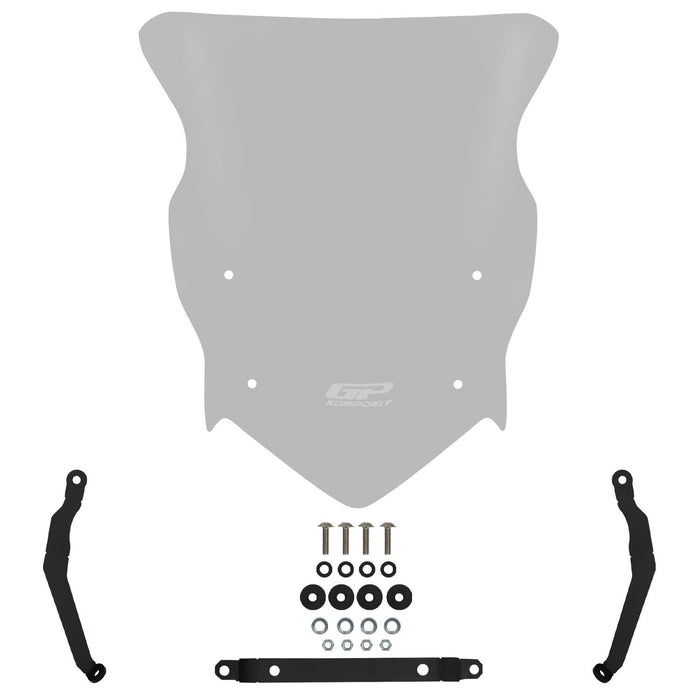 GP Kompozit Windshield Windscreen Smoked Compatible For TVS Raider 125 2021-2025