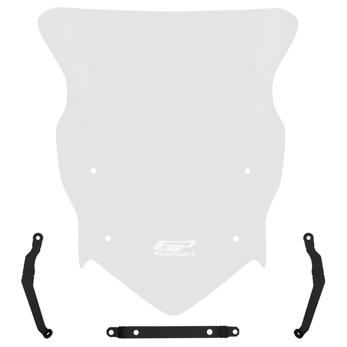 GP Kompozit Windshield Windscreen Clear Compatible For TVS Raider 125 2021-2025