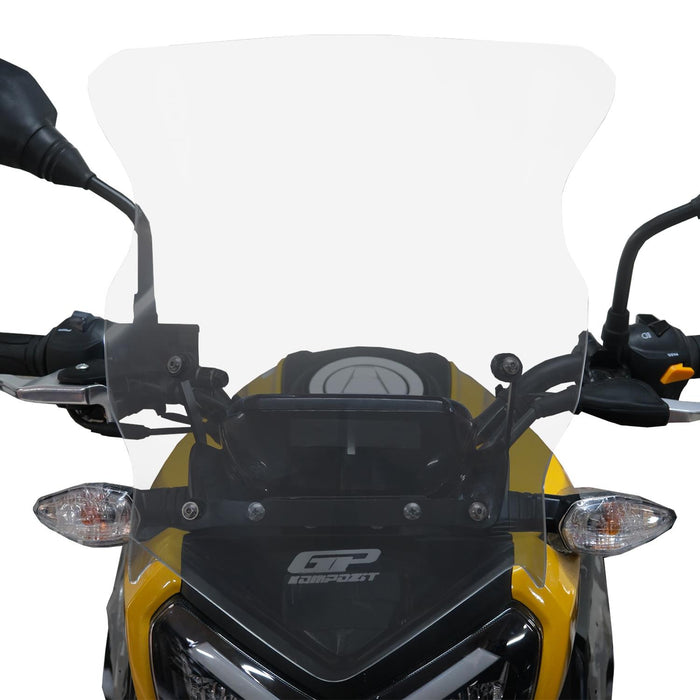GP Kompozit Windshield Windscreen Clear Compatible For TVS Raider 125 2021-2025