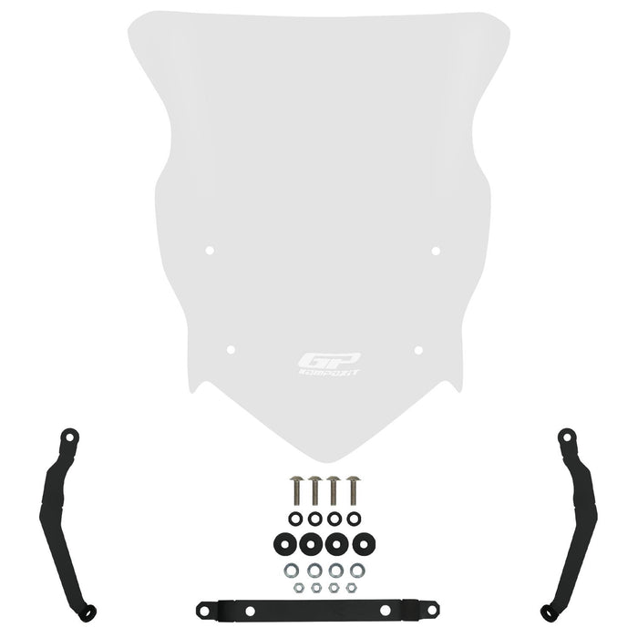 GP Kompozit Windshield Windscreen Clear Compatible For TVS Raider 125 2021-2025