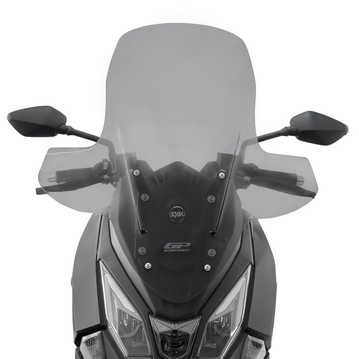 GP Kompozit Windshield Windscreen With Handguard Smoked Compatible For SYM Joyride 300 2023-2024