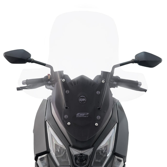 GP Kompozit Windshield Windscreen With Handguard Clear Compatible For SYM Joyride 300 2023-2024