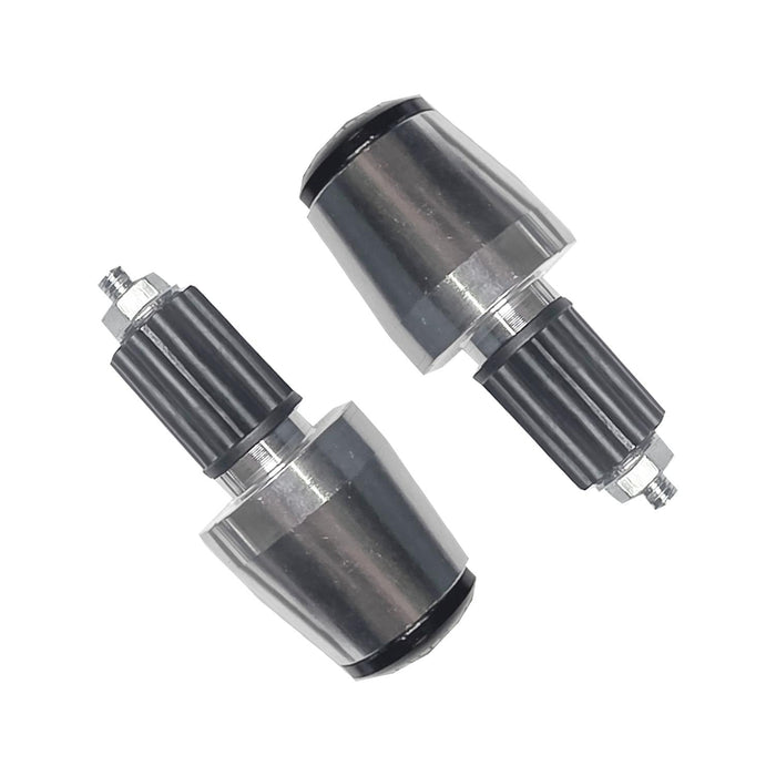 GP Kompozit For Universal Motorcycle Grip Silver Handlebar End Weights