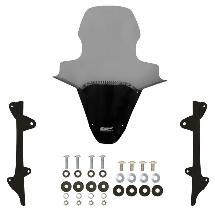 GP Kompozit Windshield Windscreen With Handguard Smoked Compatible For Honda PCX125 / PCX150 2025