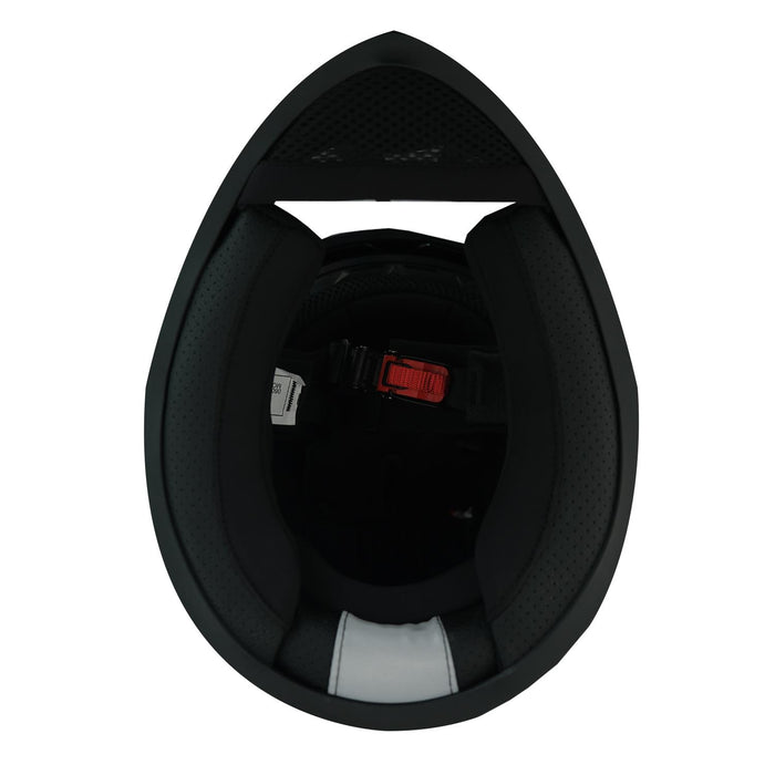 GP NERO MKS003-MBB3O Full Face Motorcycle Helmet with Sun Visor & Clear Visor – Matte Black Orange