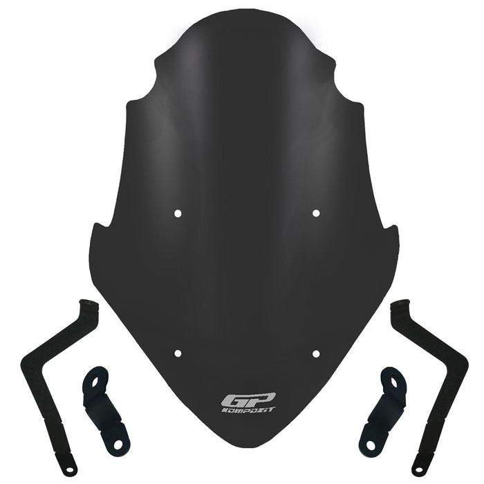 GP Kompozit Touring Windshield Windscreen Black Compatible For Bajaj Pulsar NS400z 2025 2025