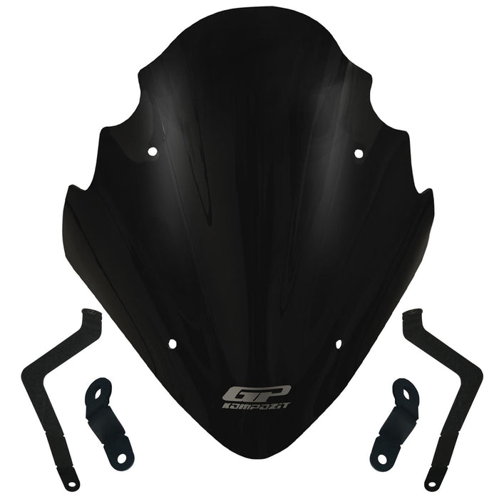 GP Kompozit Windshield Windscreen Black Compatible For Bajaj Pulsar NS400z 2025