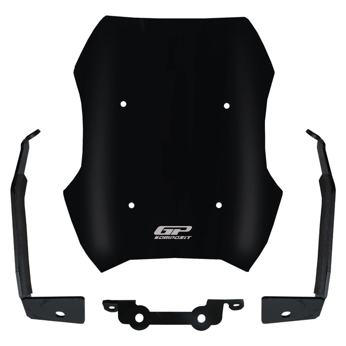 GP Kompozit Sport Windshield Windscreen Black Compatible For Peugeot PM-01 2023-2025