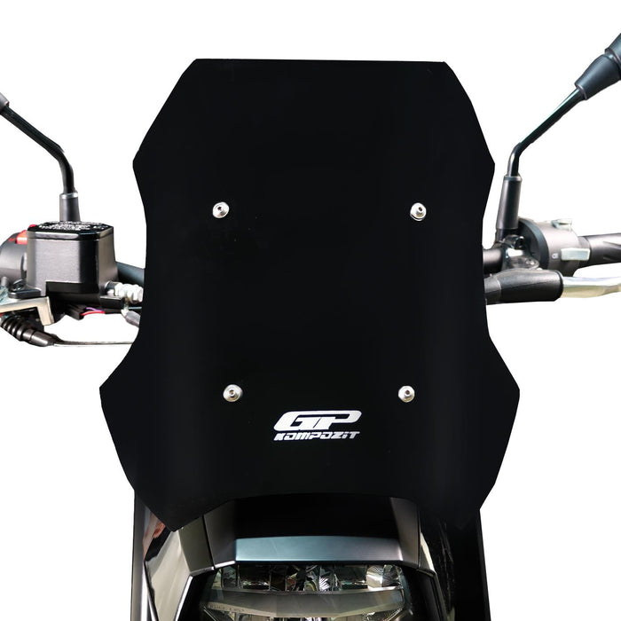 GP Kompozit Sport Windshield Windscreen Black Compatible For Peugeot PM-01 2023-2025