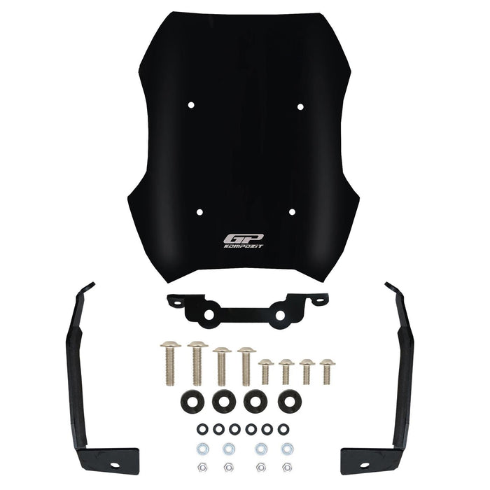 GP Kompozit Sport Windshield Windscreen Black Compatible For Peugeot PM-01 2023-2025