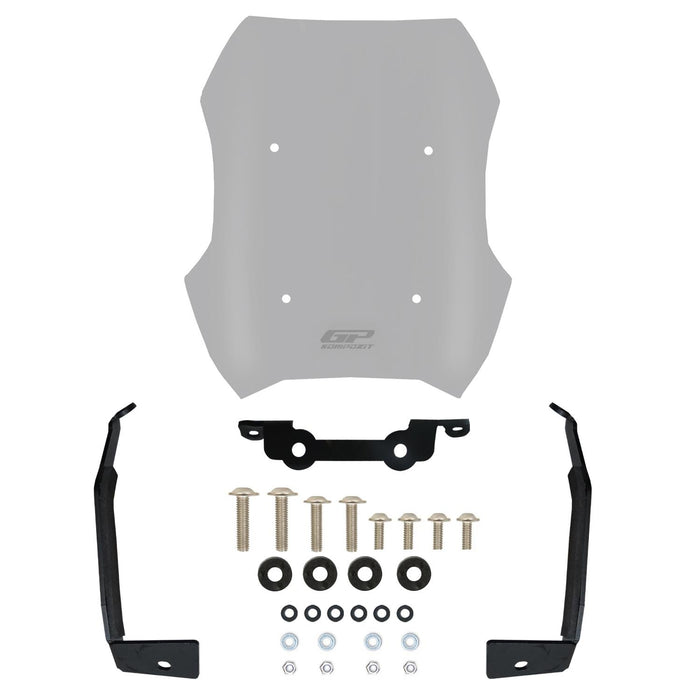 GP Kompozit Sport Windshield Windscreen Smoked Compatible For Peugeot PM-01 2023-2025