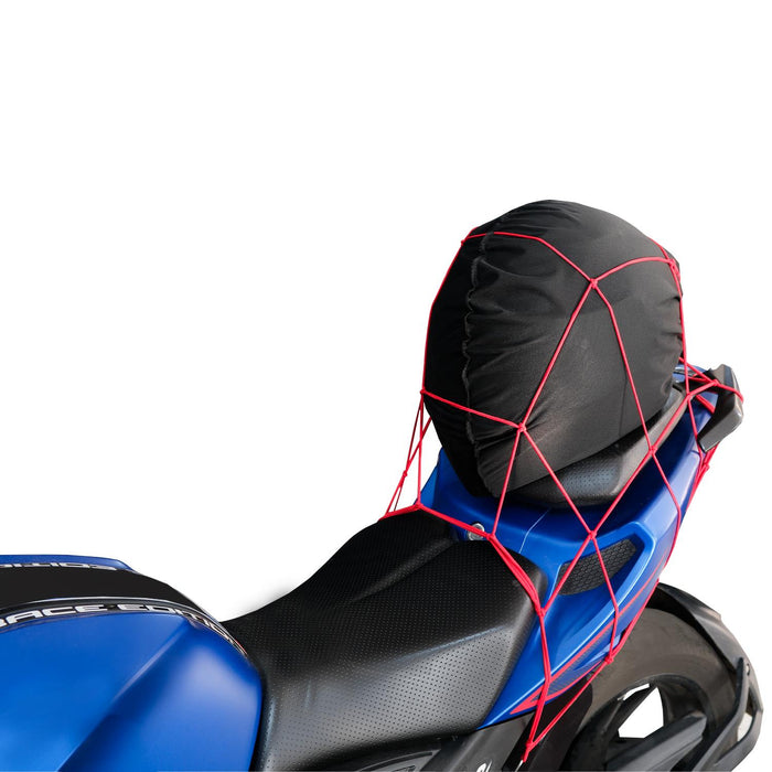 GP Composite Red Helmet Liner + 2-Pack Luggage Straps + Buff