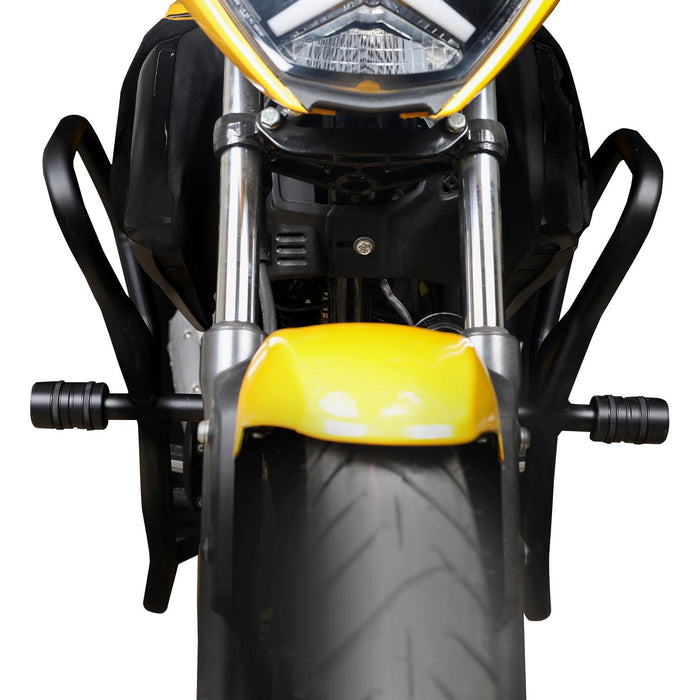 GP Kompozit Engine Protector Crash Bars Black Compatible For TVS Raider 125 2024-2025