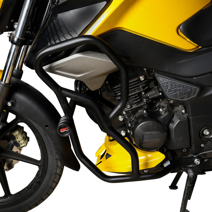 GP Kompozit Engine Protector Crash Bars Black Compatible For TVS Raider 125 2024-2025