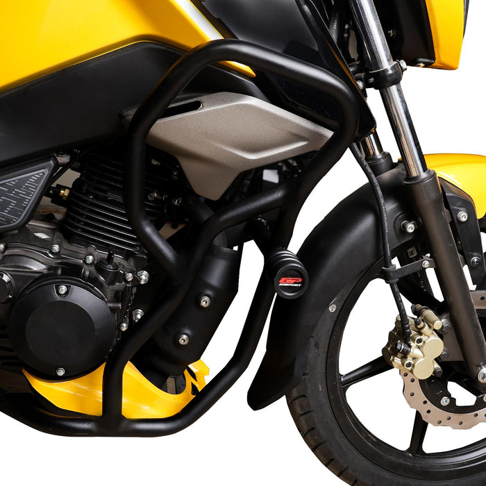 GP Kompozit Engine Protector Crash Bars Black Compatible For TVS Raider 125 2024-2025
