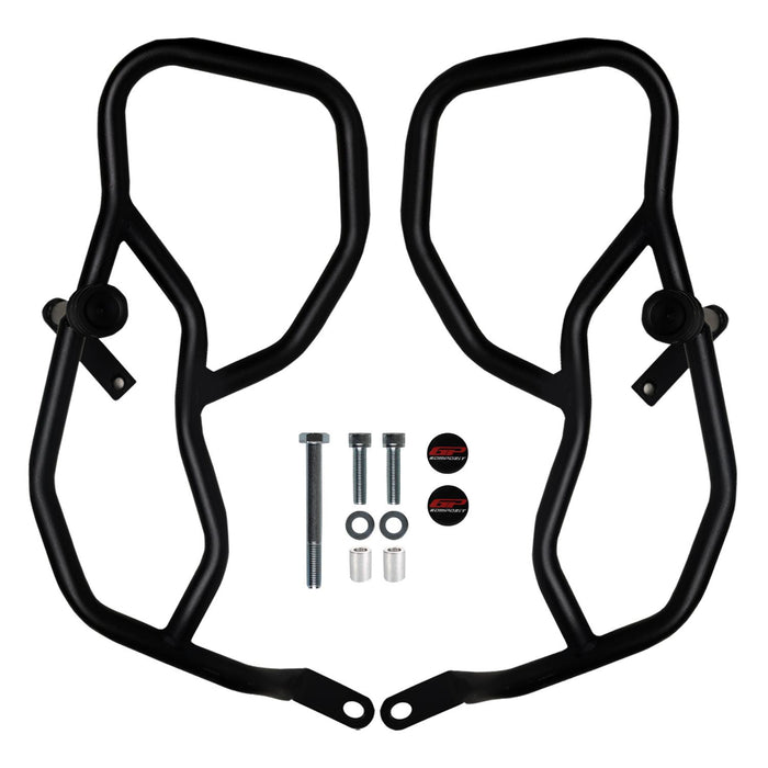 GP Kompozit Engine Protector Crash Bars Black Compatible For TVS Raider 125 2024-2025